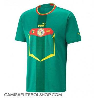 Camisa de time de futebol Senegal Replicas 2º Equipamento Mundo 2022 Manga Curta